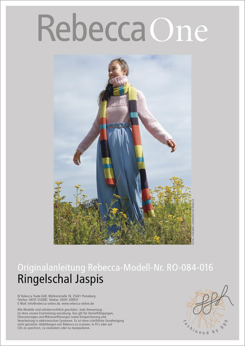 Anleitung - Ringelschal Jaspis | rebecca - online.de