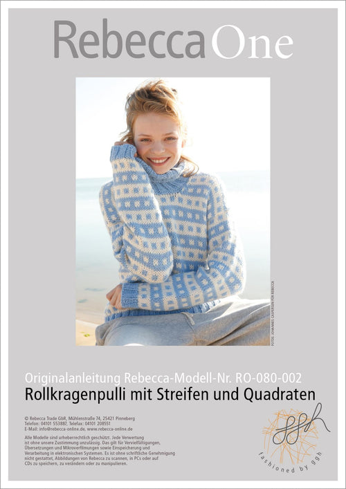 Anleitung - Rollkragenpulli mit Streifen | rebecca - online.de