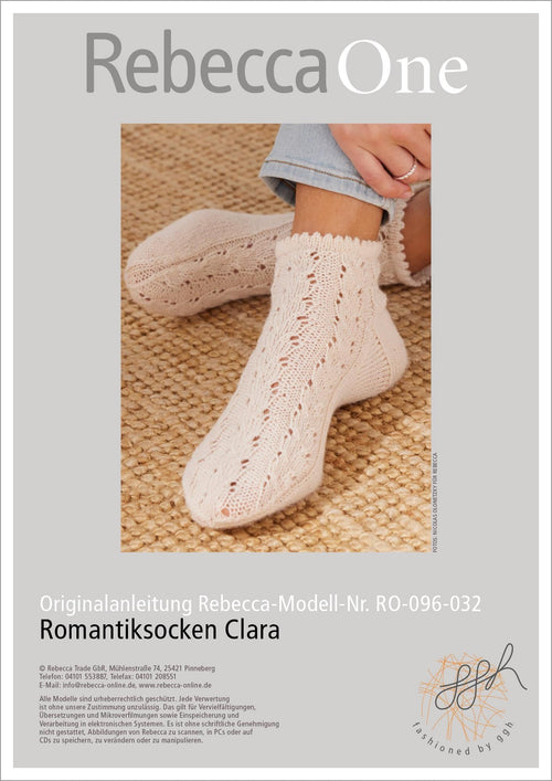 Anleitung - Romantiksocken Clara | rebecca - online.de