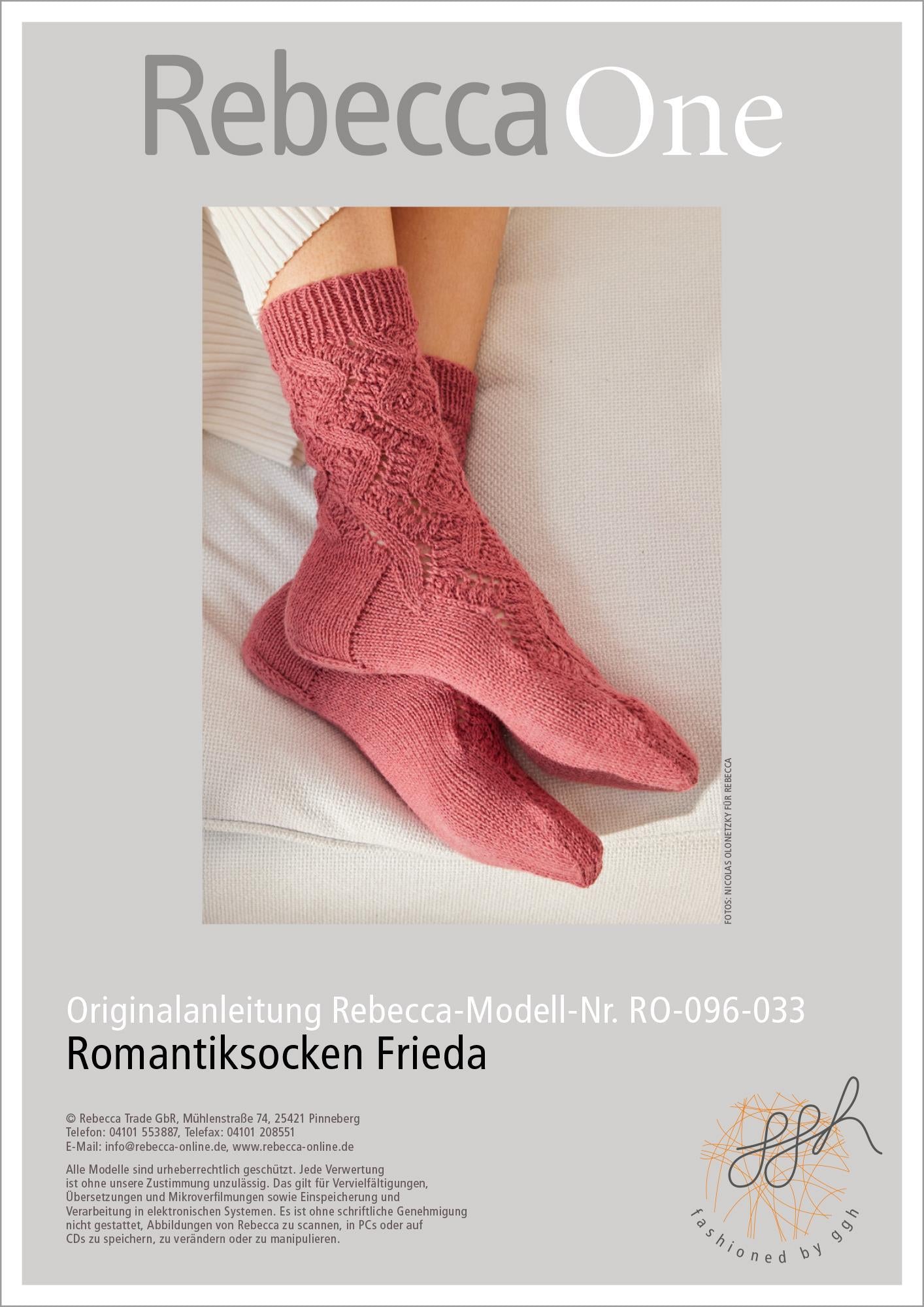 Anleitung - Romantiksocken Frieda - Rebecca - Online.de