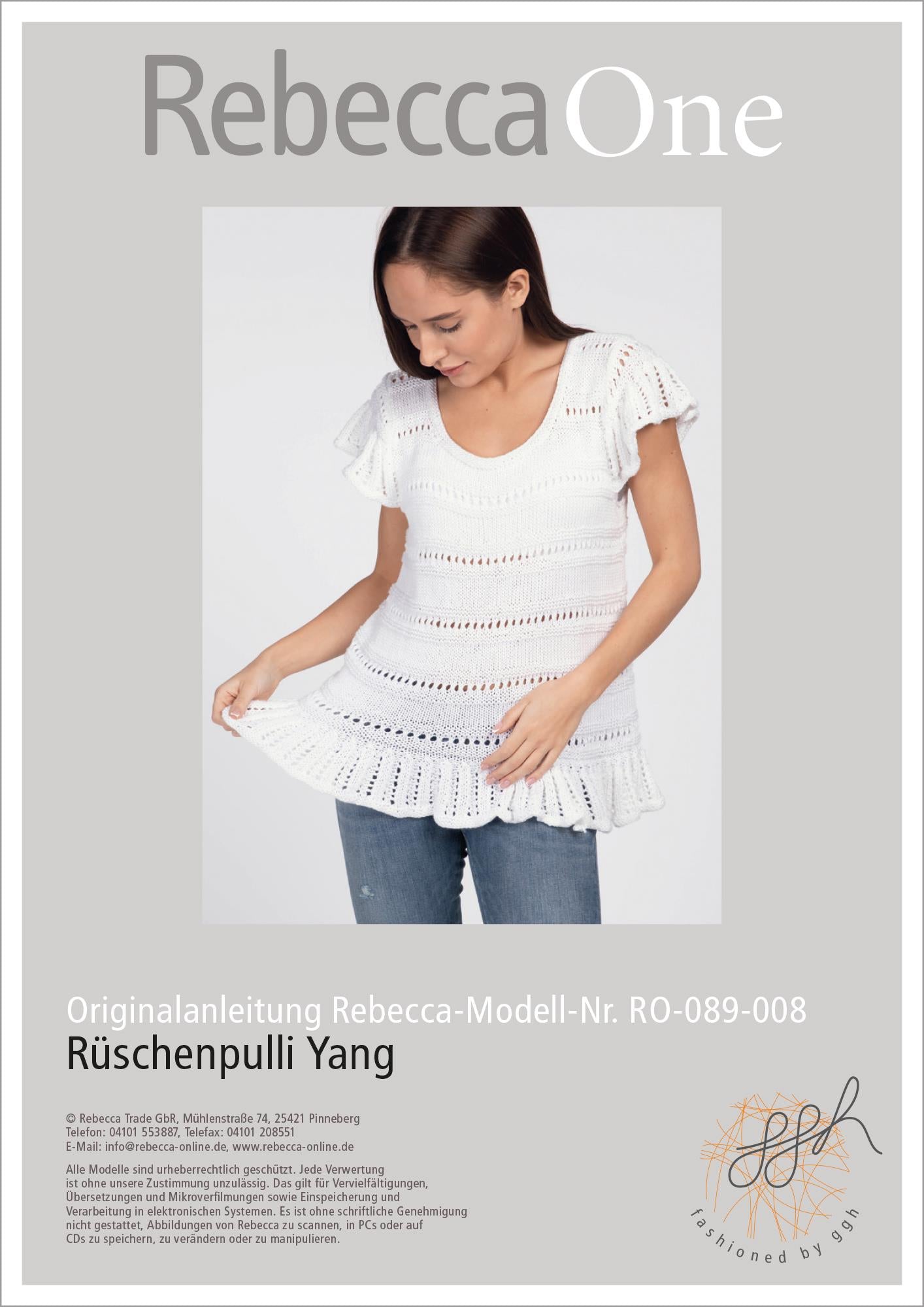 Anleitung - Rüschenpulli Yang - Rebecca - Online.de