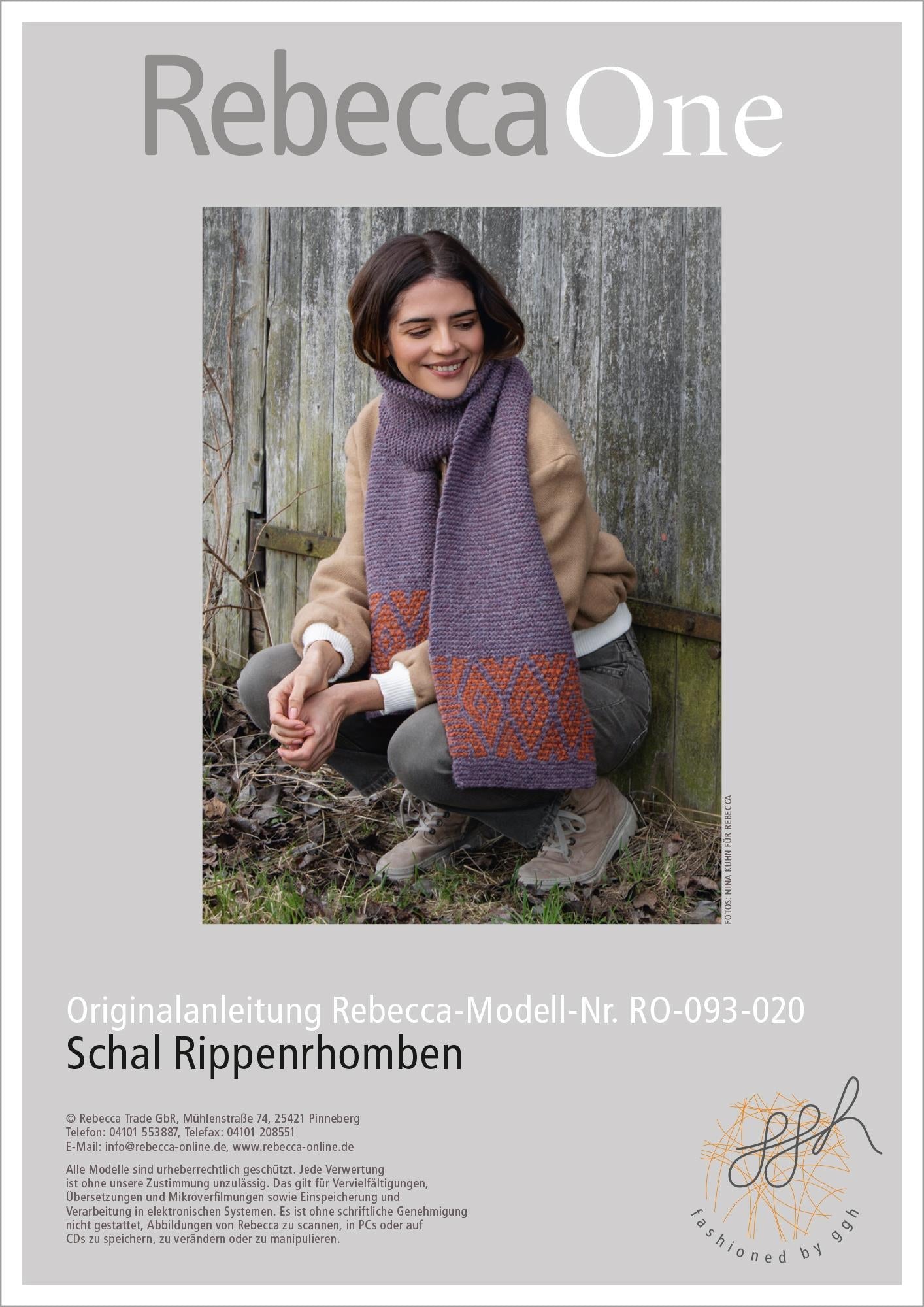 Anleitung - Schal Rippenrhomben - Rebecca - Online.de