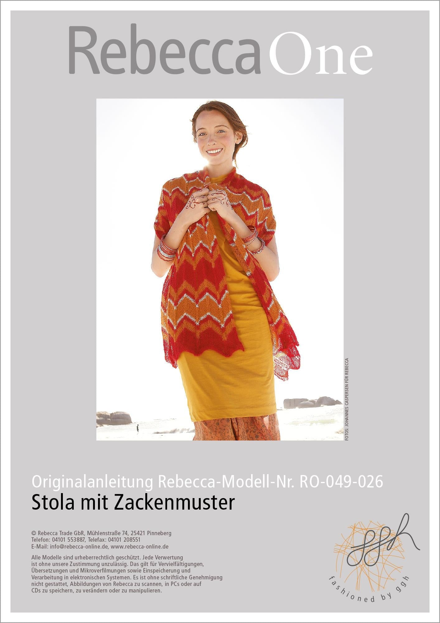 Anleitung - Stola mit Zackenmuster - Rebecca - Online.de