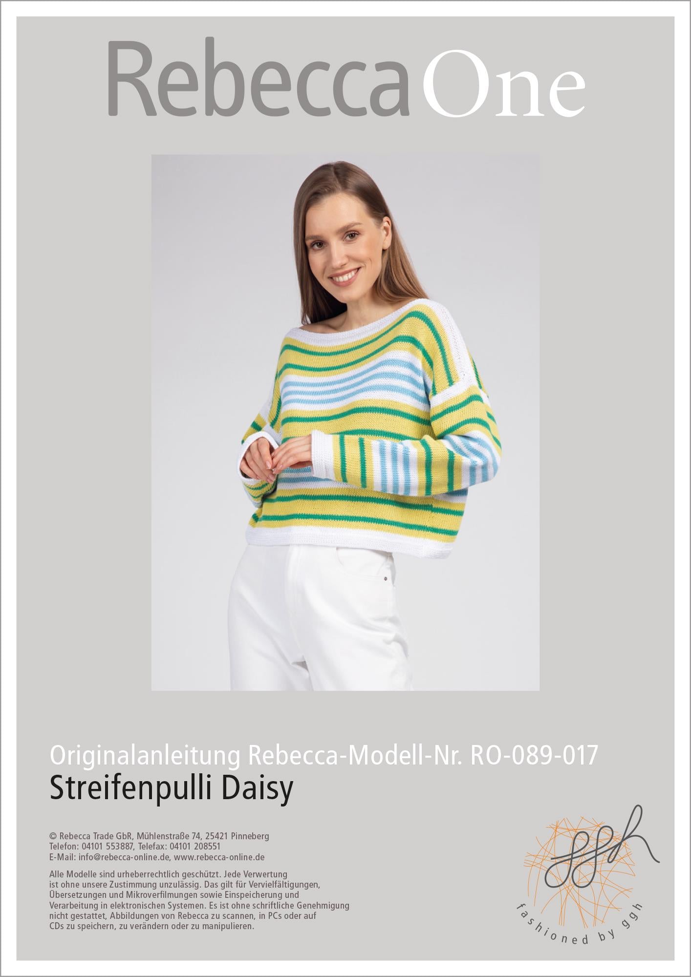 Anleitung - Streifenpulli Daisy - Rebecca - Online.de