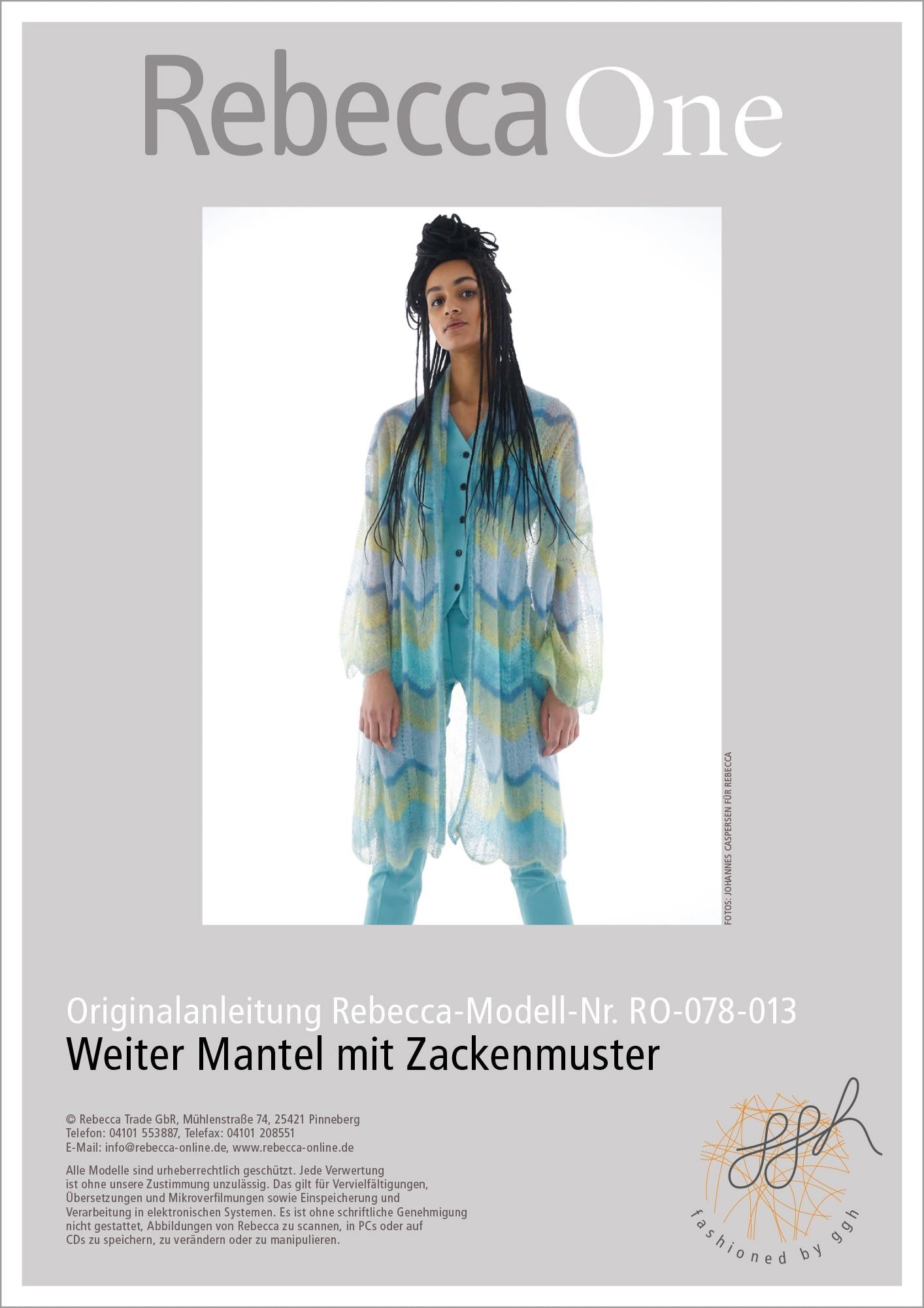 Anleitung - Weiter Mantel mit Zacken - Rebecca - Online.de
