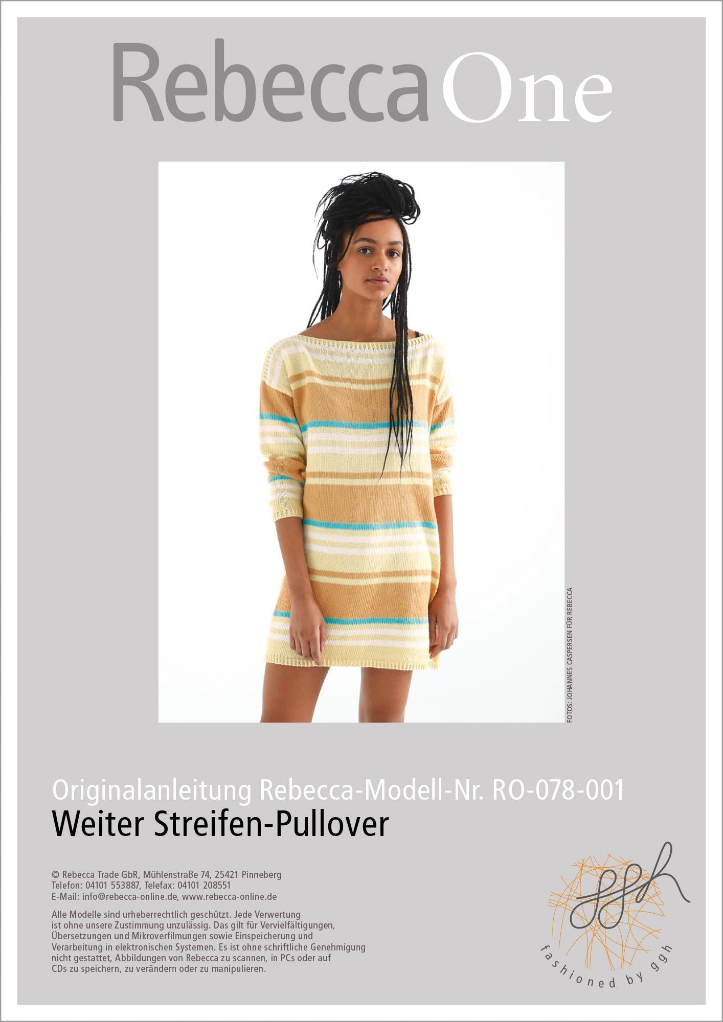 Anleitung - Weiter Streifen - Pullover - Rebecca - Online.de