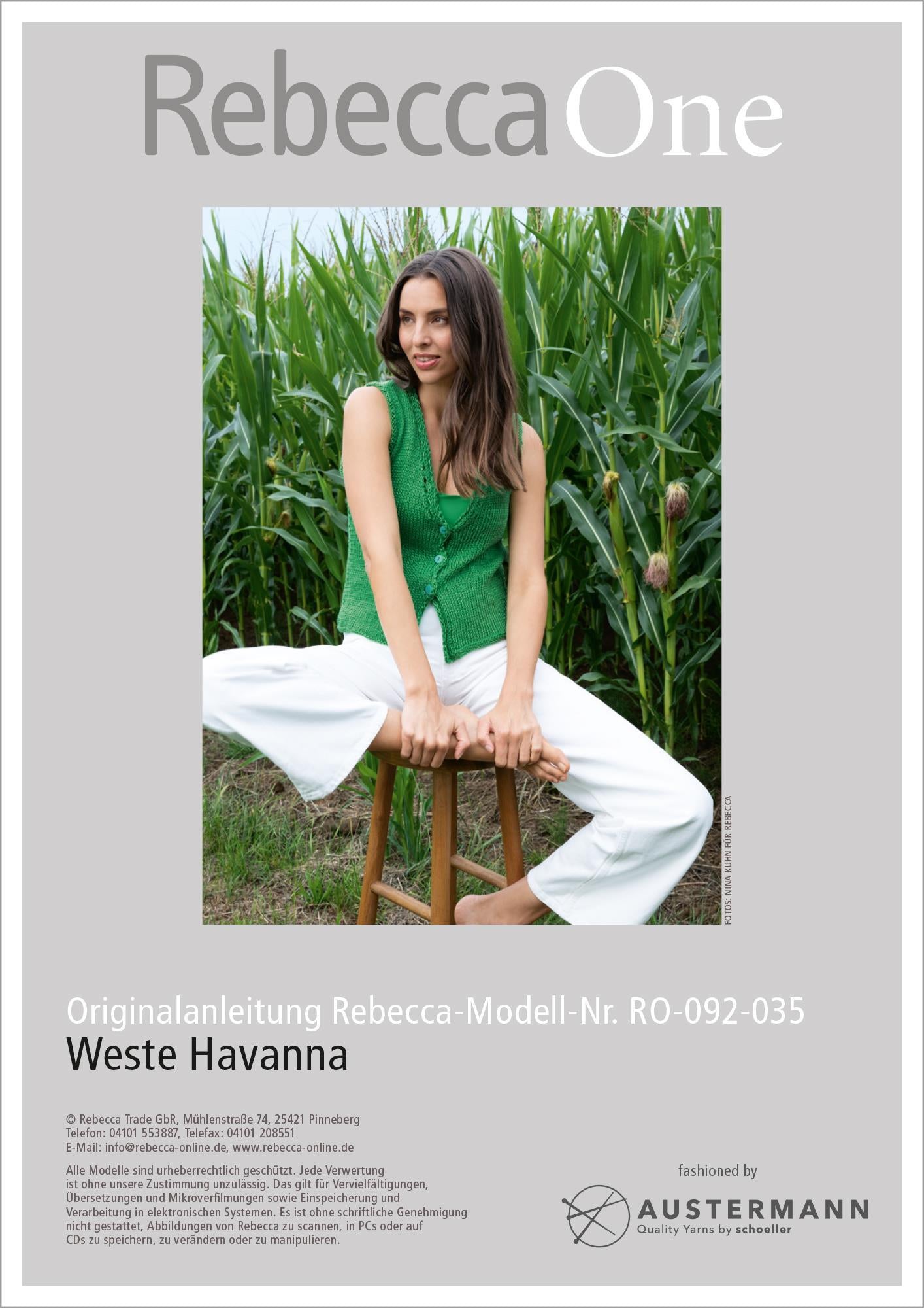 Anleitung - Weste Havanna - Rebecca - Online.de