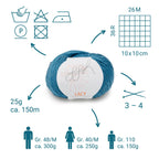 GGH Lacy | Merinowolle mit Seide | 25g - 170m | 022 - Türkis