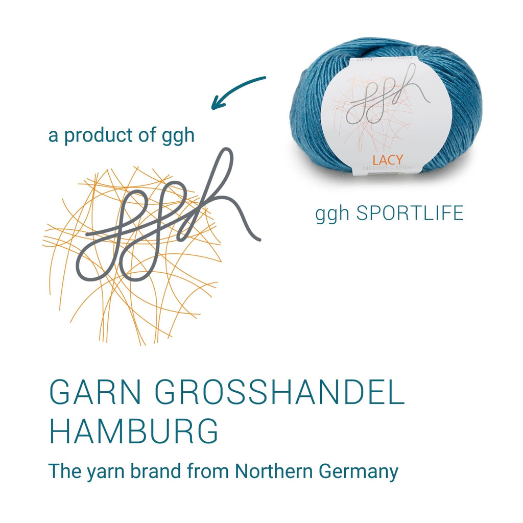 GGH Lacy | Merinowolle mit Seide | 25g - 170m | 022 - Türkis