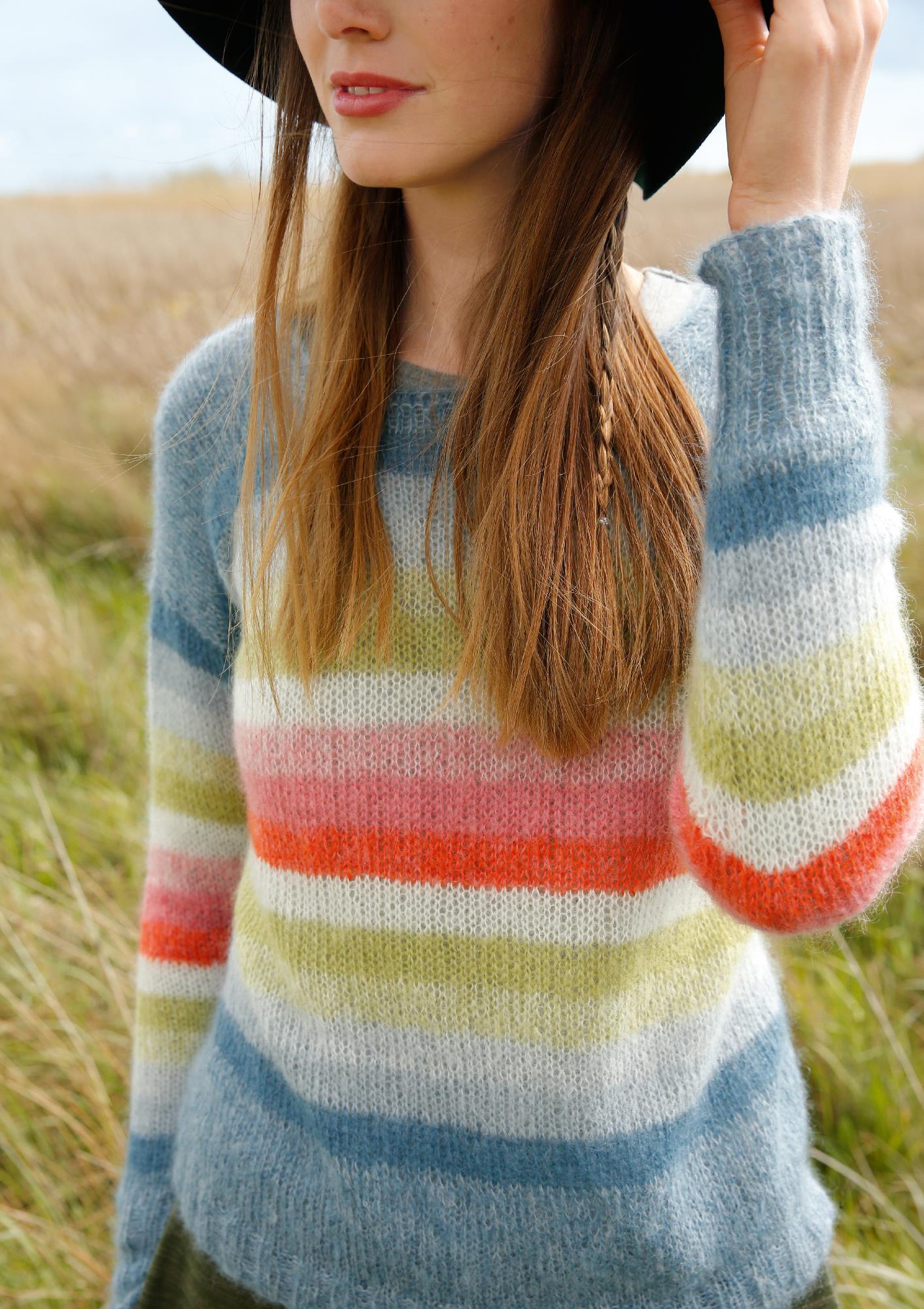 Bunter Streifenpullover | rebecca-online.de
