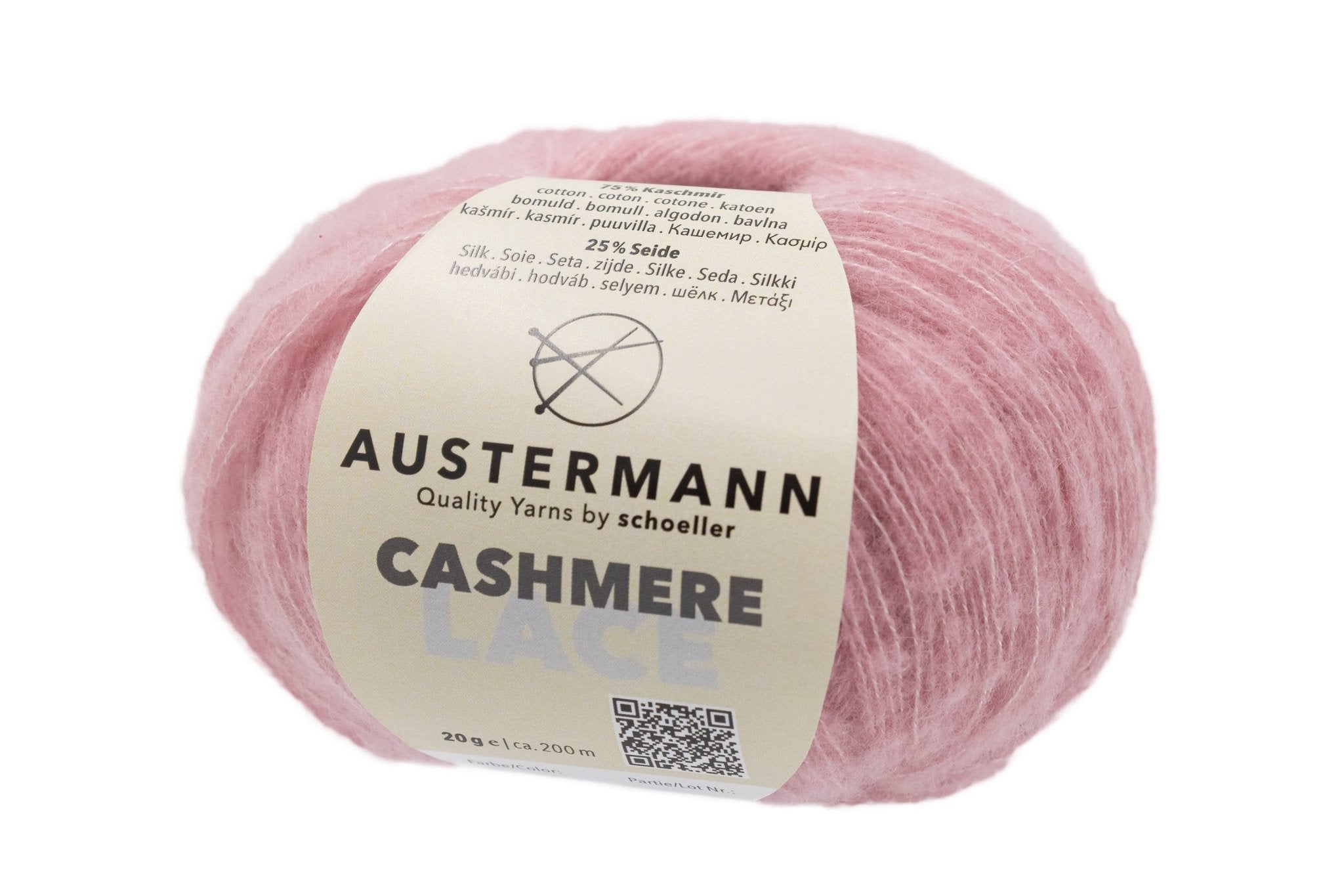 Cashmere Lace Garn | 200m/20g | Farbe: 4 - rose | rebecca-online.de