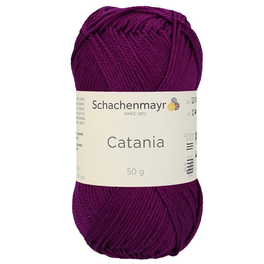 Catania | Baumwolle | 125m/50g | Farbe 128 - Fuchsia | rebecca-online.de