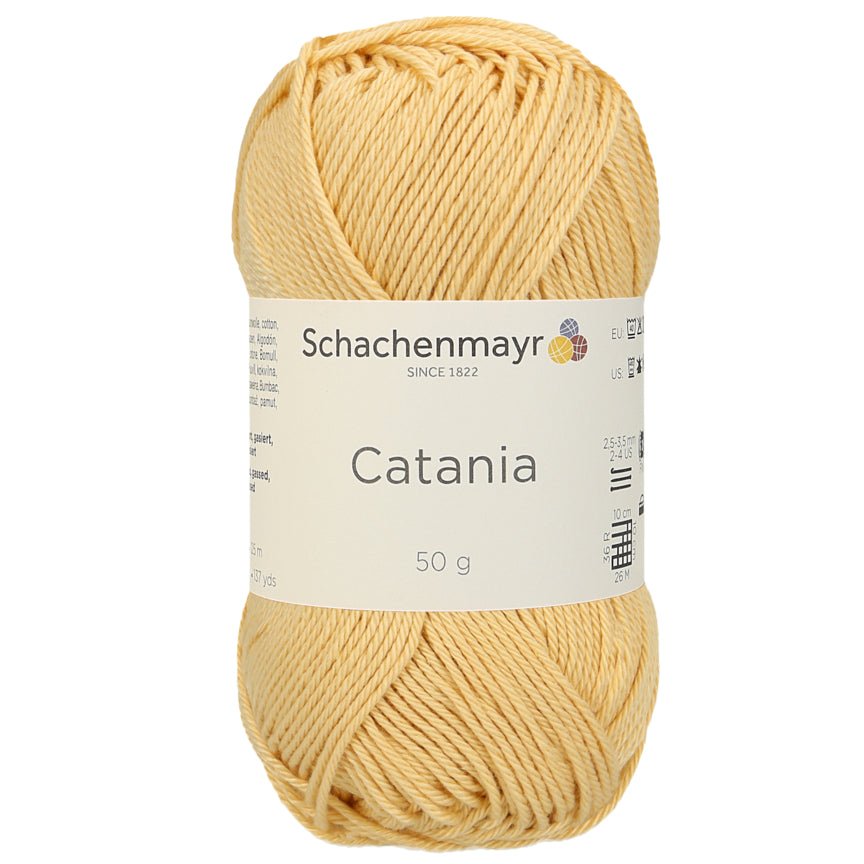 Catania | Baumwolle | 125m/50g | Farbe 206 - Honig | rebecca-online.de