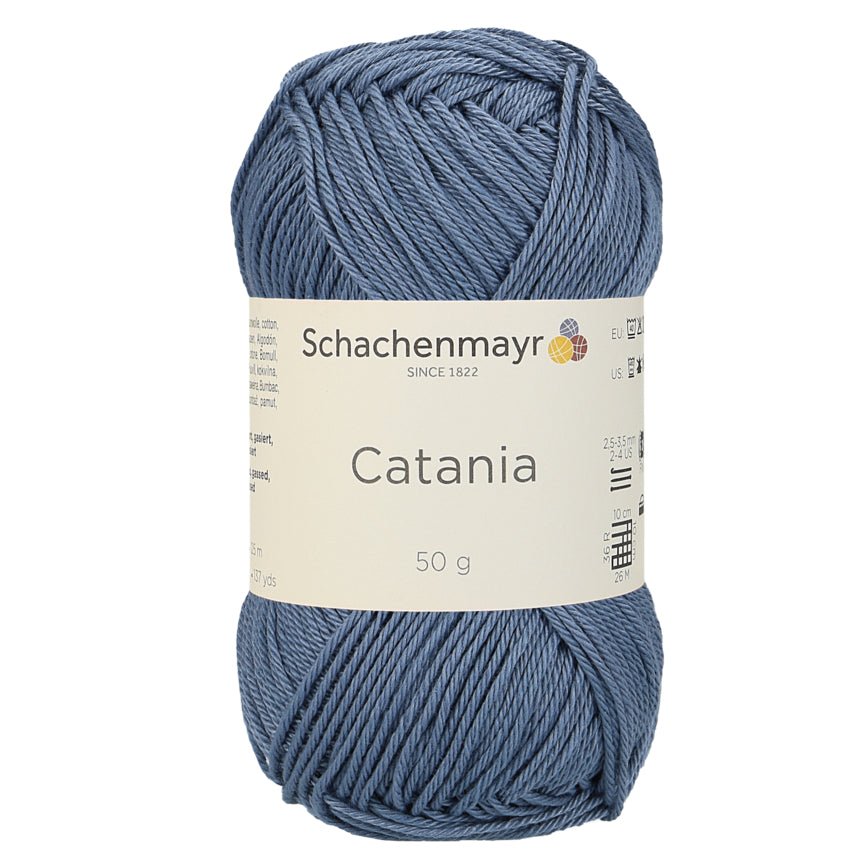 Catania | Baumwolle | 125m/50g | Farbe 269 - Graublau | rebecca-online.de