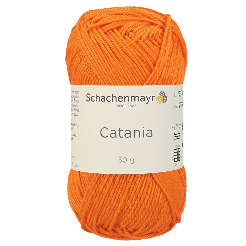 Catania | Baumwolle | 125m/50g | Farbe 281 - Orange | rebecca-online.de