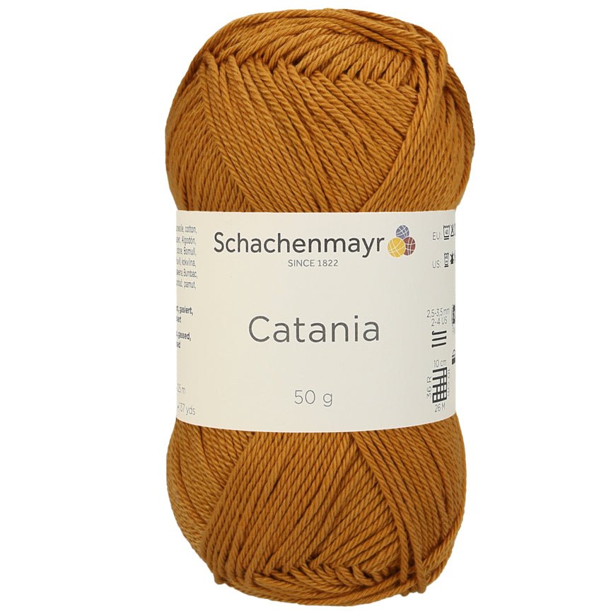 Catania | Baumwolle | 125m/50g | Farbe 383 - Zimt | rebecca-online.de