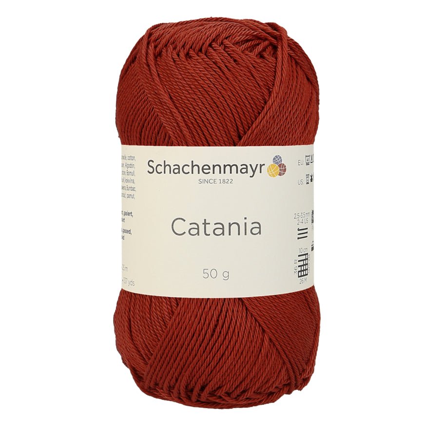 Catania | Baumwolle | 125m/50g | Farbe 388 - Terracotta | rebecca-online.de