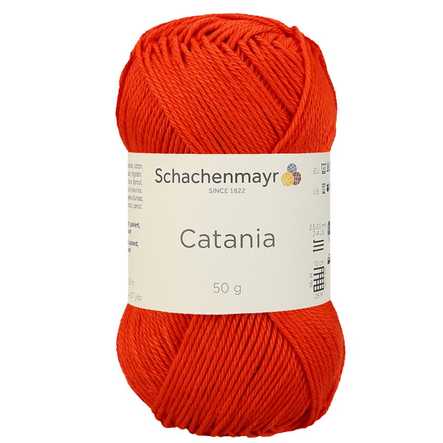 Catania | Baumwolle | 125m/50g | Farbe 390 - Tomate | rebecca-online.de