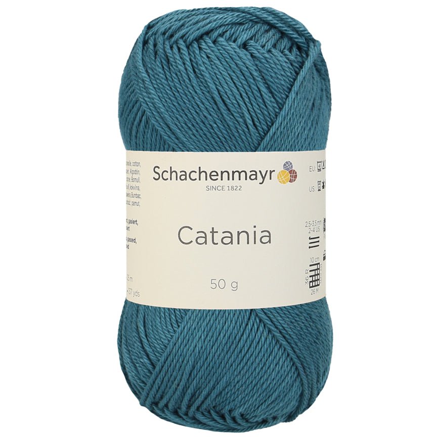 Catania | Baumwolle | 125m/50g | Farbe 391 - Petrol | rebecca-online.de