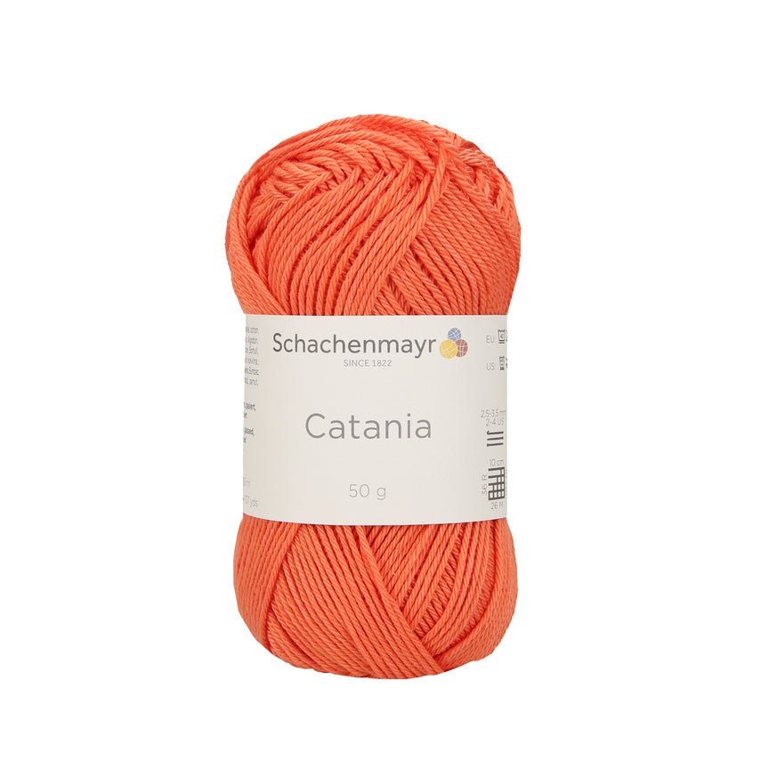 Catania | Baumwolle | 125m/50g | Farbe 439 - Persisch Orange | rebecca-online.de