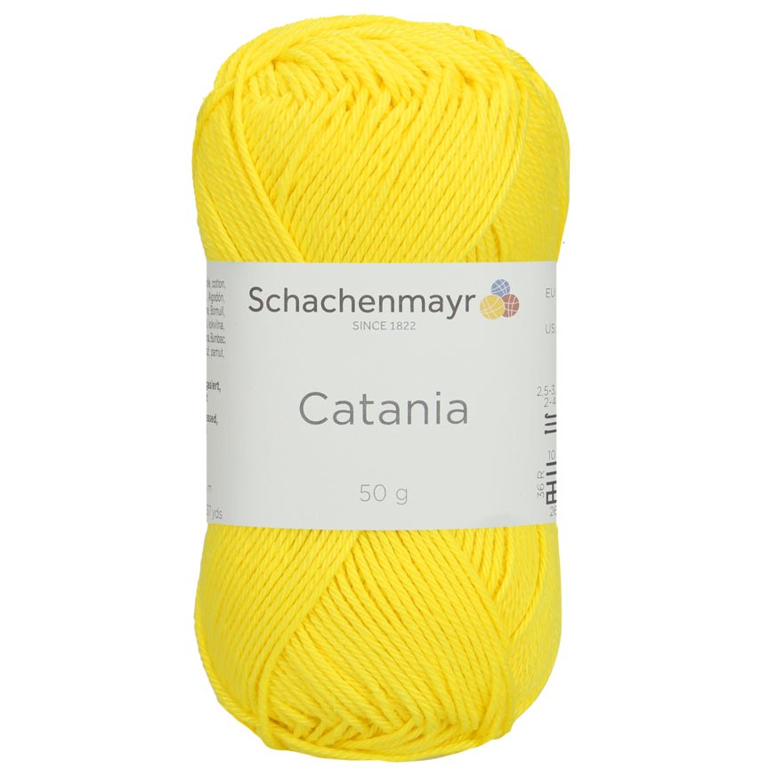 Catania | Baumwolle | 125m/50g | Farbe 442 - Neon Yellow | rebecca-online.de