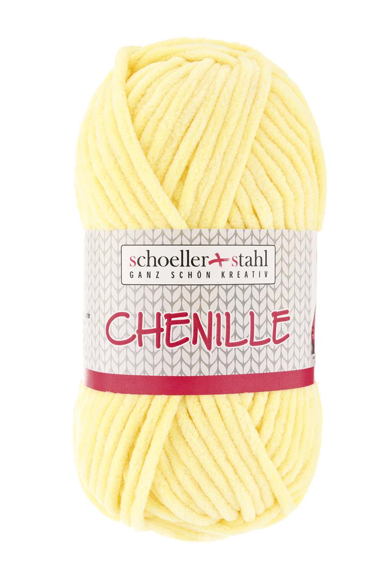 CHENILLE Wolle | 100g | Farbe 03 - Zitrone - Rebecca - Online.de