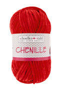 CHENILLE Wolle | 100g | Farbe 06 - Rot - Rebecca - Online.de