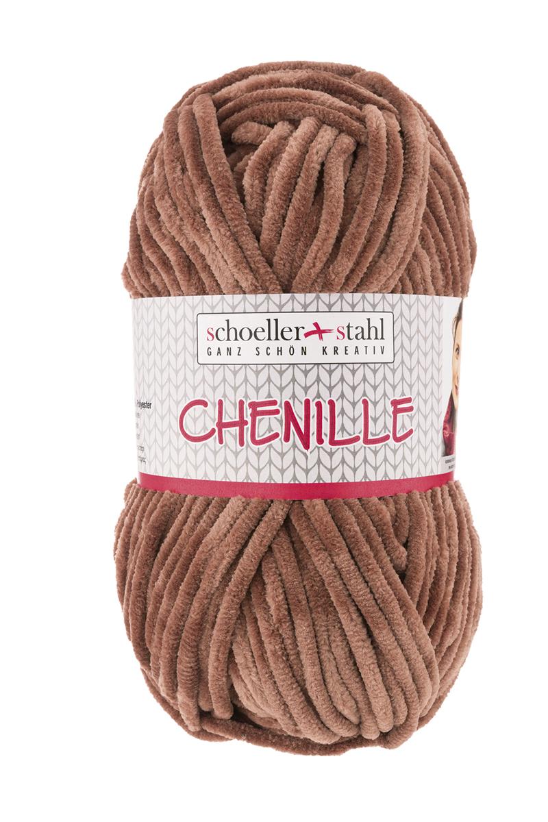 CHENILLE Wolle | 100g | Farbe 13 - Hellbraun - Rebecca - Online.de