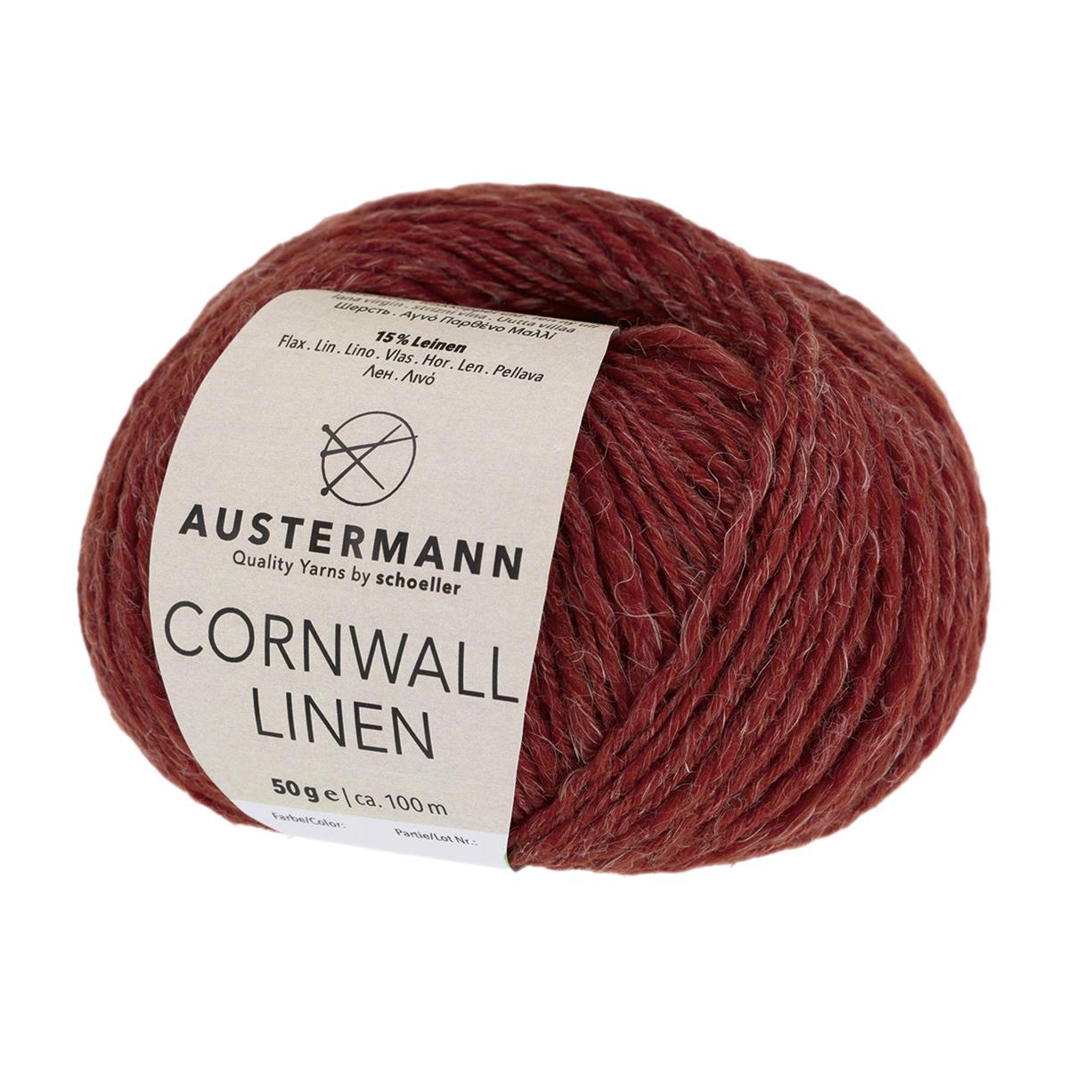 Cornwall Linen | 100 M - 50G | 10 - Granat - Rebecca - Online.de