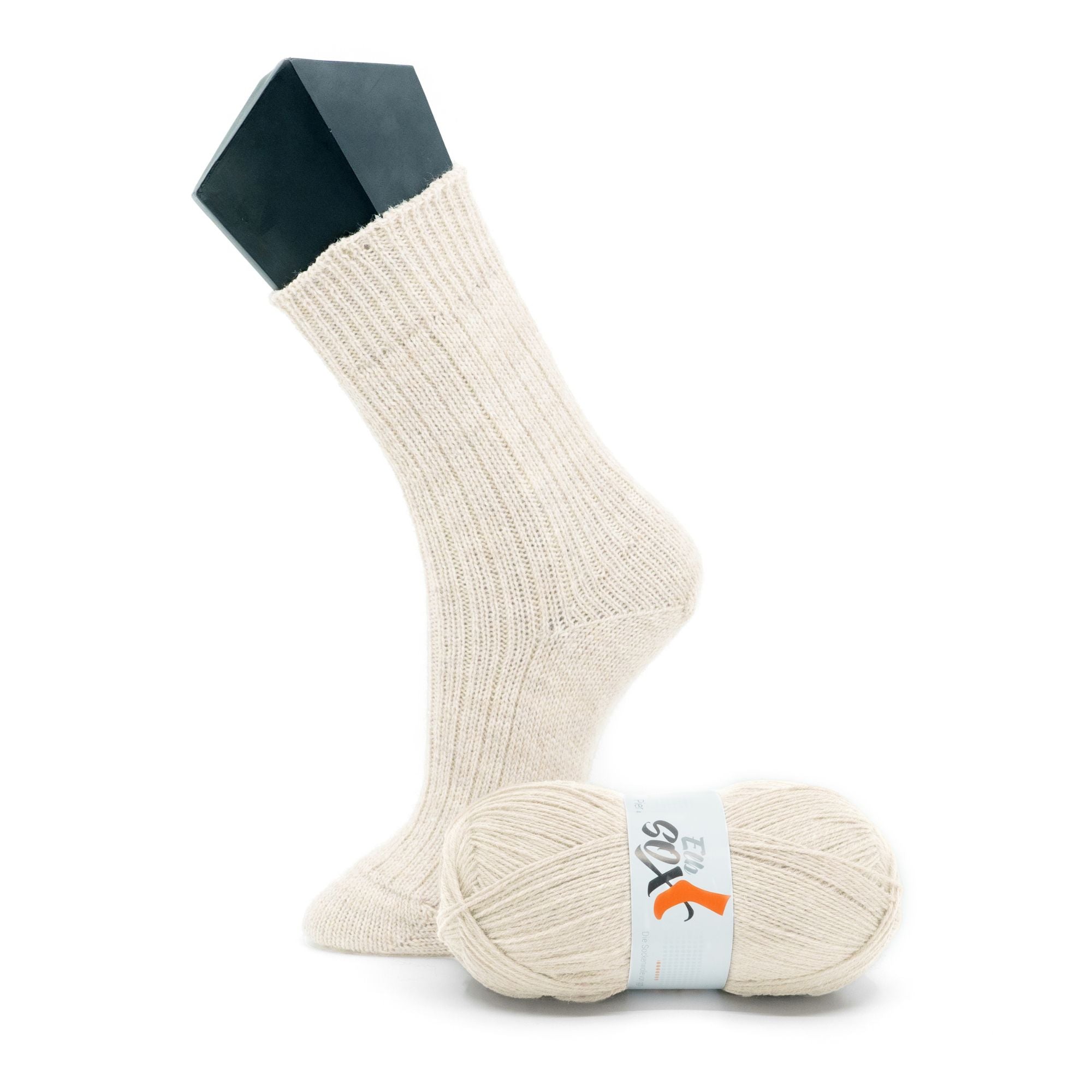ElbSox Pier 4 | 100g Sockenwolle | 002 - Muschelweiß - Rebecca - Online.de