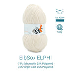 ElbSox Pier 4 | 100g Sockenwolle | 002 - Muschelweiß - Rebecca - Online.de
