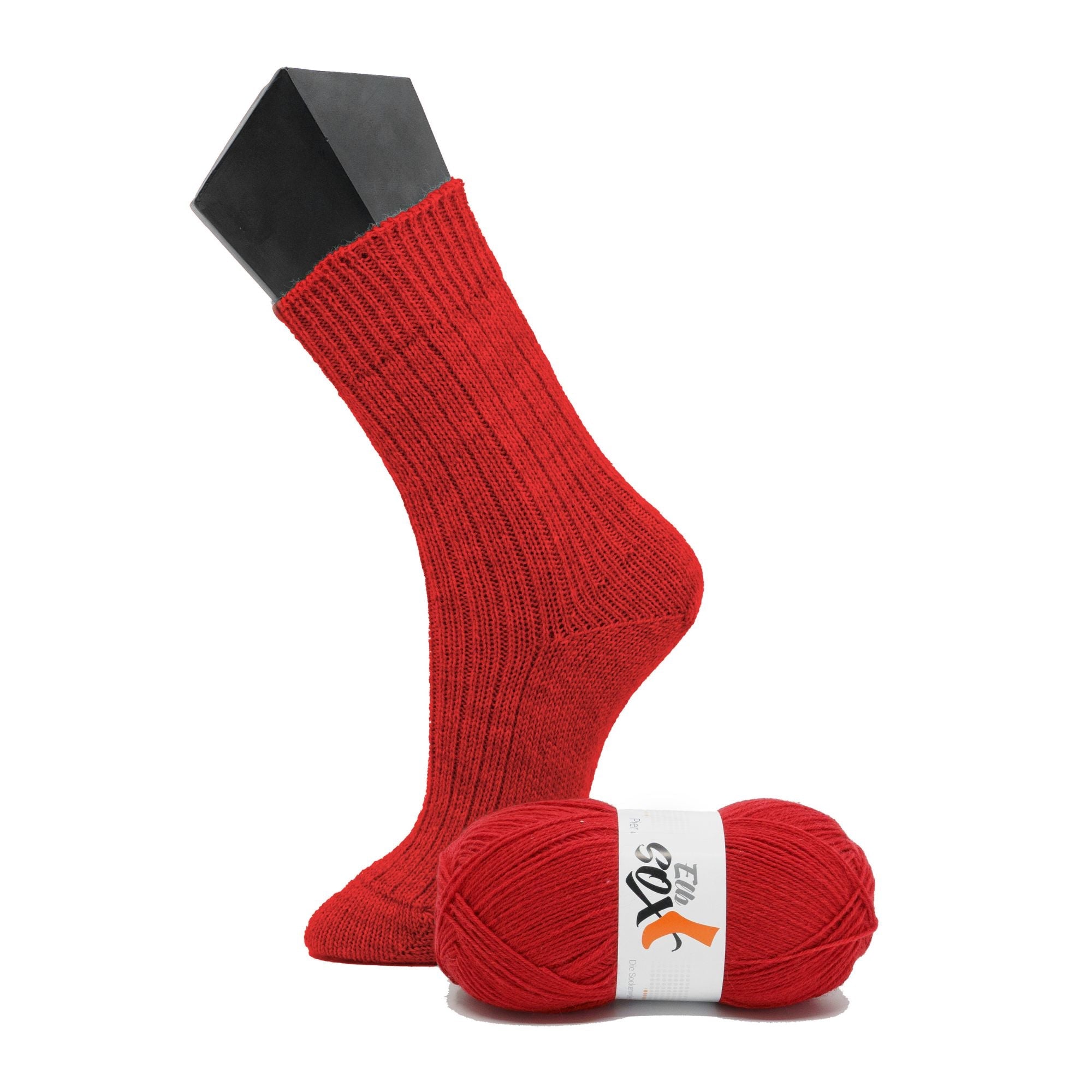 ElbSox Pier 4 | 100g Sockenwolle | 005 - Leuchtturmrot - Rebecca - Online.de