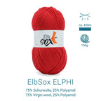 ElbSox Pier 4 | 100g Sockenwolle | 005 - Leuchtturmrot - Rebecca - Online.de