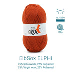 ElbSox Pier 4 | 100g Sockenwolle | 006 - Rostorange - Rebecca - Online.de