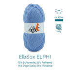 ElbSox Pier 4 | 100g Sockenwolle | 009 - Himmelblau - Rebecca - Online.de