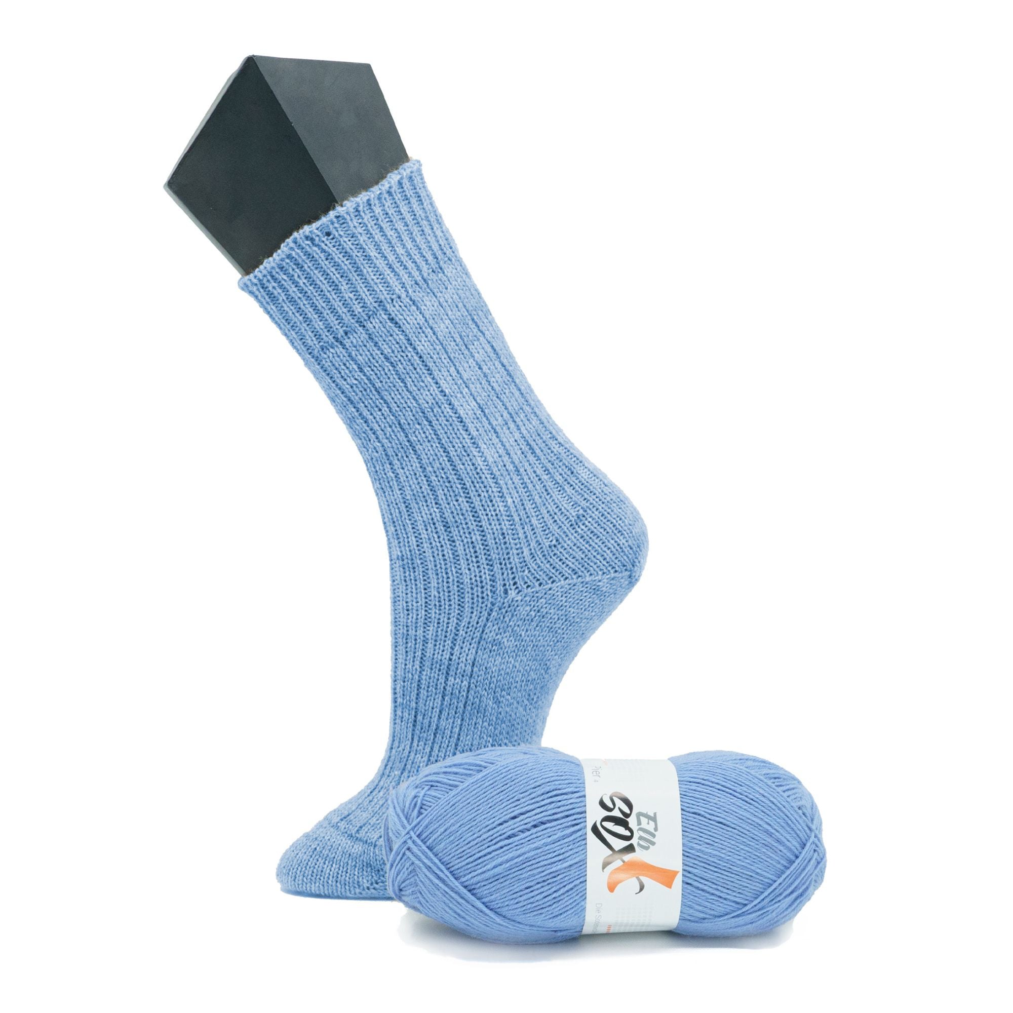 ElbSox Pier 4 | 100g Sockenwolle | 009 - Himmelblau - Rebecca - Online.de