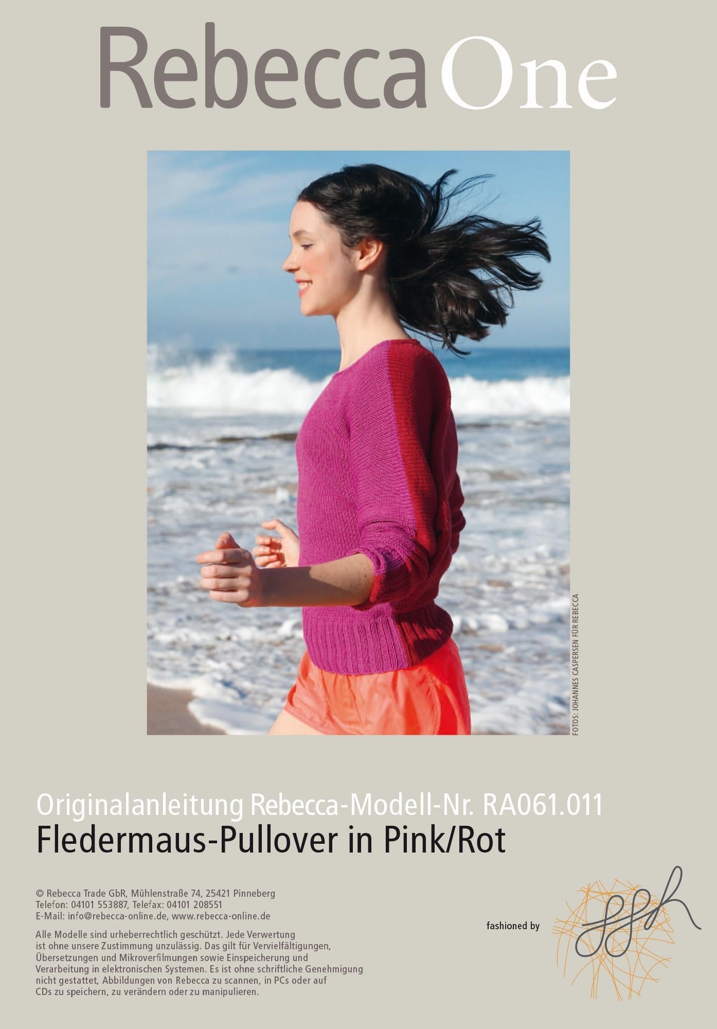 Fledermaus - Pullover in Pink/Rot - Rebecca - Online.de