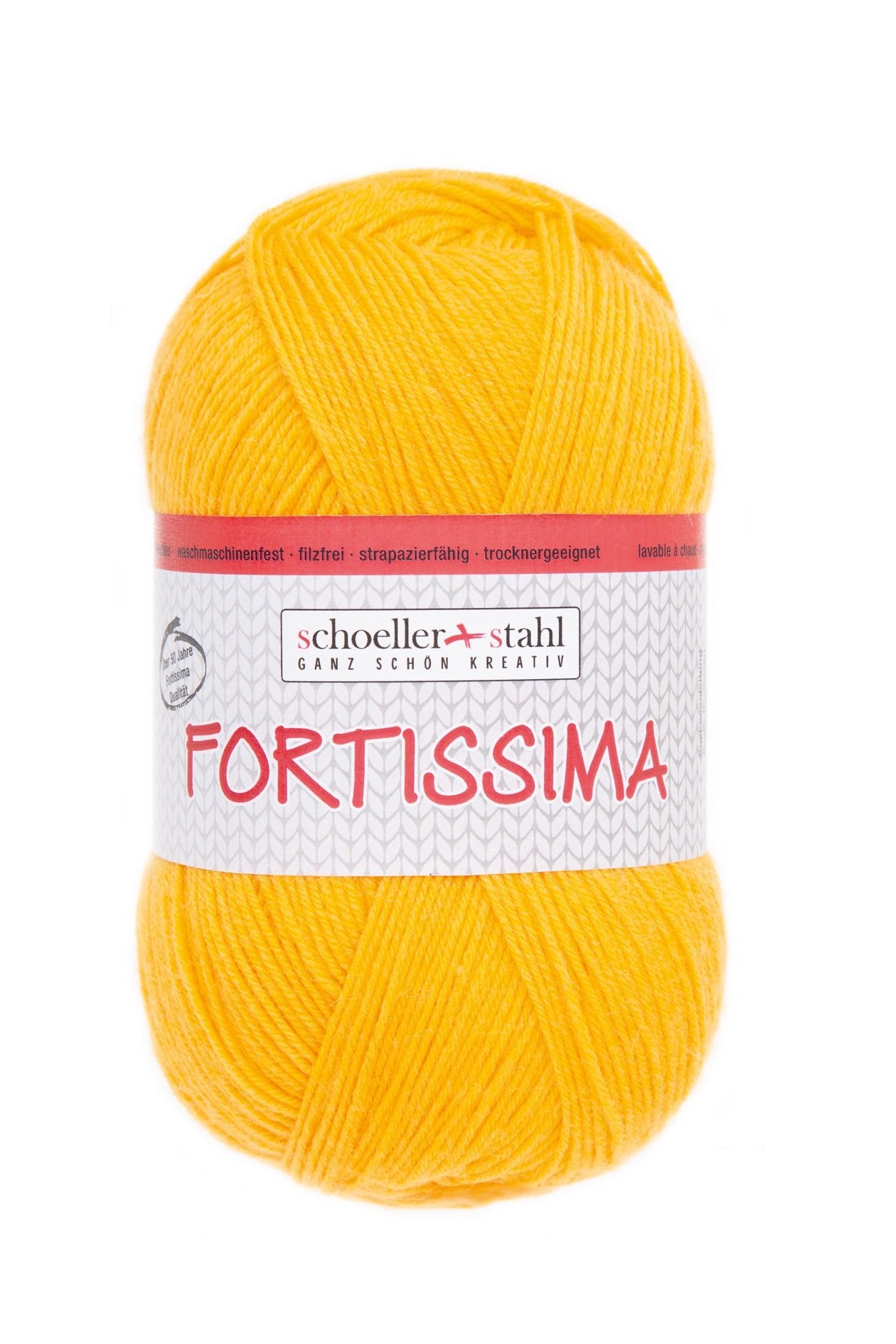 Fortissima 4 - fach Uni - Sockenwolle 100g | Farbe 2007 - MAIS - rebecca - online.de