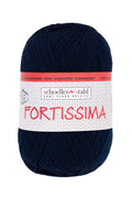 Fortissima 4 - fach Uni - Sockenwolle 100g | Farbe 2040 - NACHTBLAU - rebecca - online.de