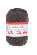 Fortissima 4 - fach Uni - Sockenwolle 100g | Farbe 2070 - MOKKA - MELIERT - rebecca - online.de