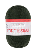 Fortissima 4 - fach Uni - Sockenwolle 100g | Farbe 2091 - JAGD | rebecca - online.de