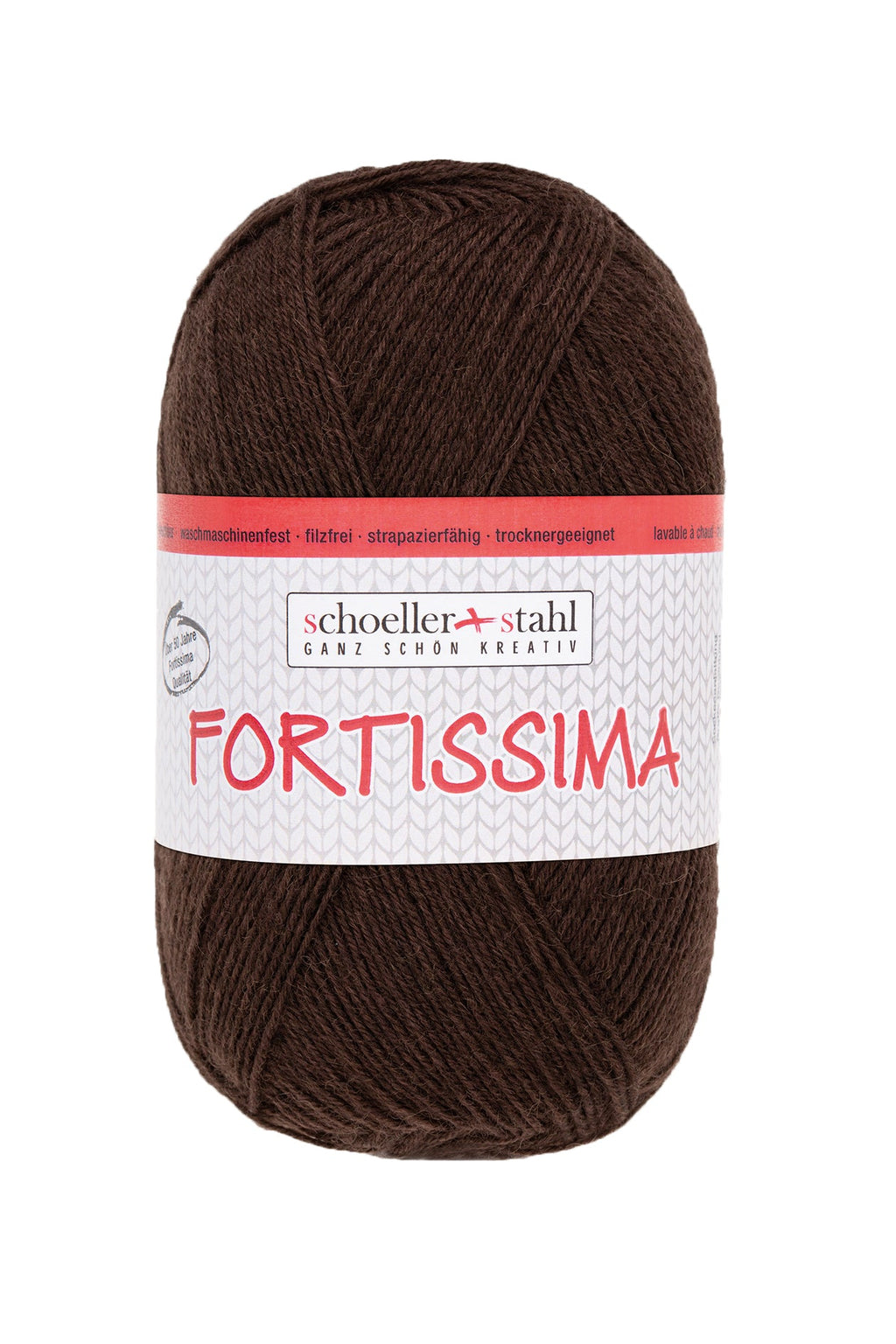 Fortissima 4 - fach Uni - Sockenwolle 100g | Farbe 2092 - DUNKELGRUEN - rebecca - online.de