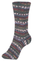 Fortissima 6 - fach bunte Sockenwolle 150g | Farbe 163 - BORDEAUX - BUNT - rebecca - online.de