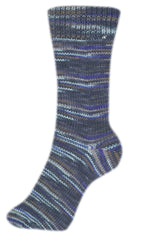 Fortissima 6 - fach bunte Sockenwolle 150g | Farbe 164 - TIEFSEE - rebecca - online.de