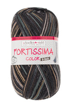 Fortissima 6 - fach bunte Sockenwolle 150g | Farbe 166 - RODEO - rebecca - online.de
