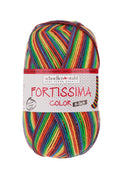 Fortissima 6 - fach bunte Sockenwolle 150g | Farbe 199 - REGENBOGEN - rebecca - online.de