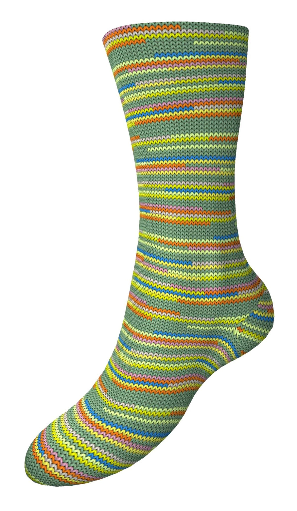 Fortissima 6 - fach bunte Sockenwolle 150g | Farbe 232 - GRUEN - rebecca - online.de