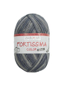 Fortissima 6 - fach bunte Sockenwolle 150g | Farbe 469 - ONYX - rebecca - online.de