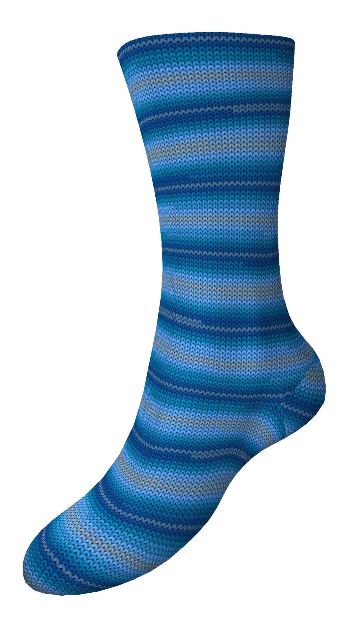 Fortissima 6 - fach bunte Sockenwolle 150g | Farbe 471 - LAPISLAZULI - rebecca - online.de