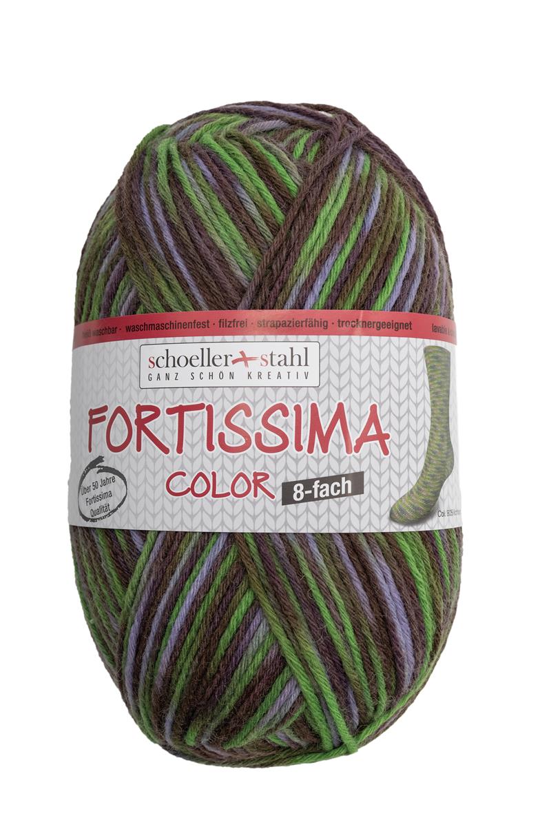 Fortissima 8 - fach bunte Sockenwolle 150g | Farbe 805 - LICHTUNG - rebecca - online.de